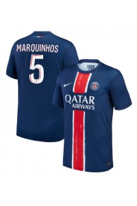 Paris Saint-Germain Marquinhos #5 Jalkapallovaatteet Kotipaita 2024-25 Lyhythihainen